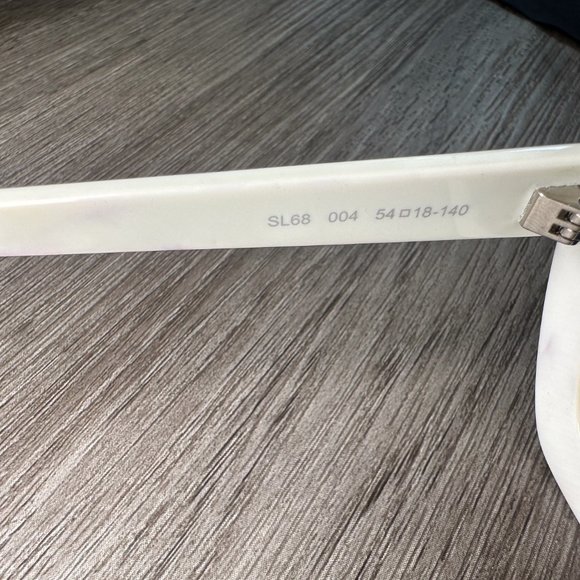 SAINT LAURENT CATE EYE IVORY SUNGLASSES SL 423 - Picture 8 of 12